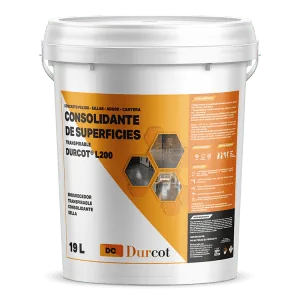 Durcot L200 - Consolidante para superficies Concreto Pulido - Sillar - Adobe - Acabado natural (19L)