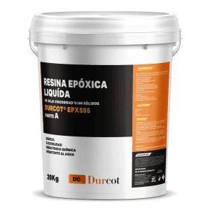 Kit Resina Epoxica Durcot EPX555 Para Albercas, Transparente 27 kg