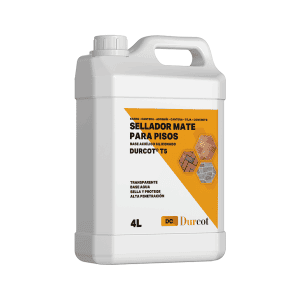 Durcot T5 - Sellador Transparente Mate - Barro, Tabique, Concreto, Adoquín - 4L